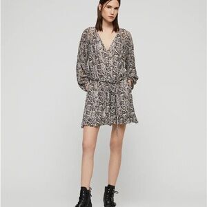 Allsaints misra print playsuit sz 6